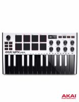 AKAI MPK mini MKIII Midi Controller คีย์บอร์ดใบ้ 25 คีย์ แบบพกพา 8 Pads, 8 ปุ่ม Q Link และปุ่ม Thumb + แถมฟรีโปรแกรมตัดต่อเสียง &amp; สาย USB