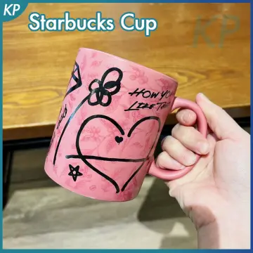 Starbucks Philippines Gold and Pink Happy Hearts Mug – MERMAIDS