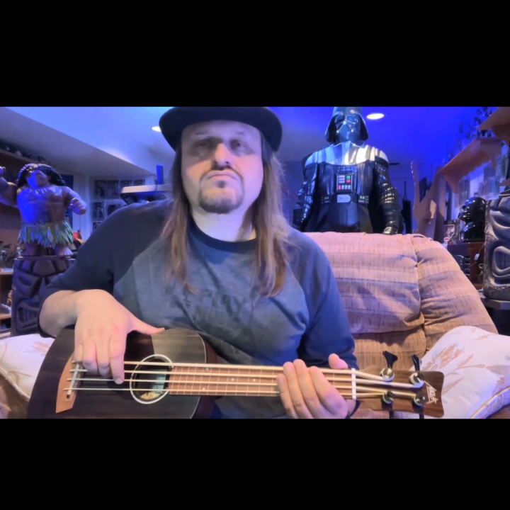 Aklot Baritone Electric Ukulele Bass Ukelele Mahogany 30 inch Guitar GDAE String with Gig Bag