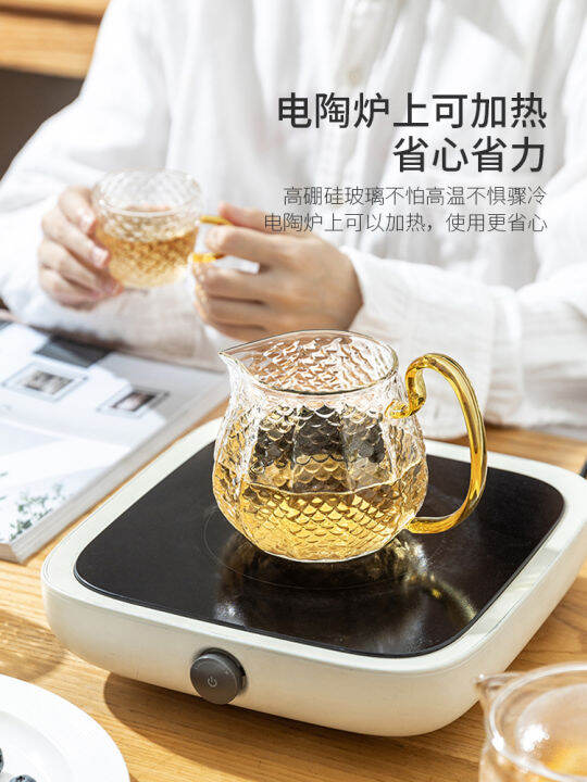 Glass Tea Sets Teapot Set Kung Fu Flower Box Tea Kettle Tea Infuser Hot
