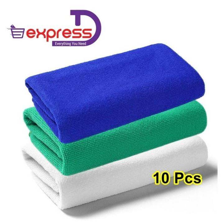Microfiber Towel Washing Cleaning Clean Wash C (40 x 40cm x 10Pcs) Lazada