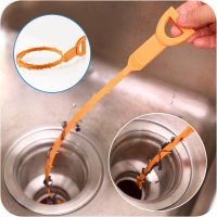 2PCS Household Bathroom Accessories Kitchen Sink Toilet Hair Debris Cleaning Pipe Plunger Dredging Tool Sewer Toilet Dredge Traps Drains