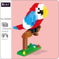 DAIA 66886 Animal Paradise World Parrot Bird Pet Tree 3D Model DIY Mini Diamond Blocks Bricks Building Toy for Children no Box