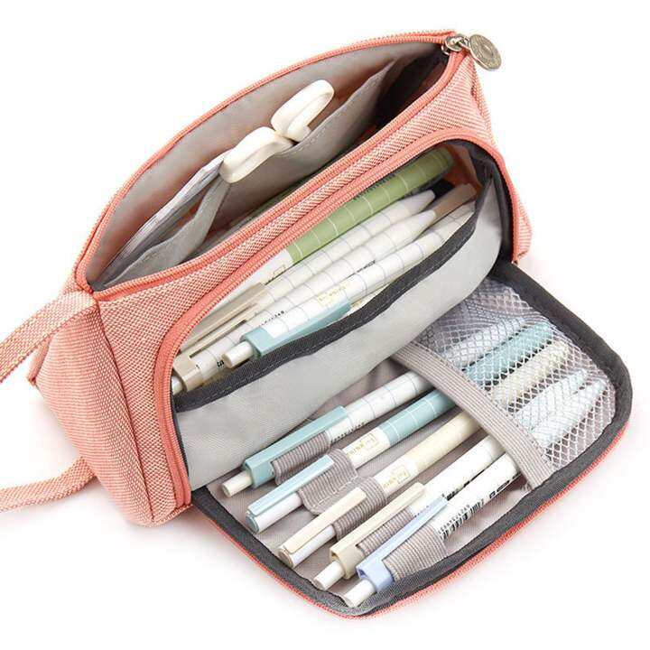 trendy-pencil-case-portable-pencil-storage-bag-zipper-storage-pencil-bag-office-stationery-organizer-pencil-case-with-large-capacity