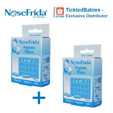 NoseFrida Nasal Aspirator w/ Travel Case + Refill Filters (Box of