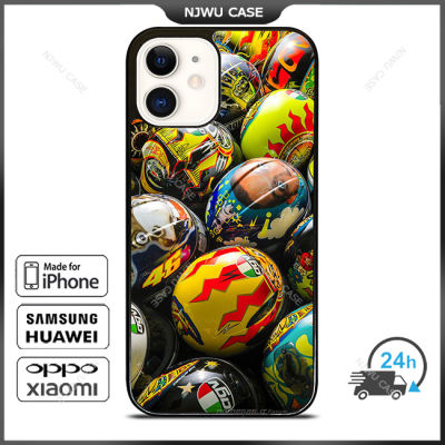 Valentino Rossi Agv Helmets Phone Case for iPhone 14 Pro Max / iPhone 13 Pro Max / iPhone 12 Pro Max / XS Max / Samsung Galaxy Note 10 Plus / S22 Ultra / S21 Plus Anti-fall Protective Case Cover