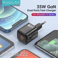 2023 .► KUULAA Pengisi Daya Cepat USB C 35W อุปกรณ์เสริมสำหรับ iPhone 14 13 11 8 Plus iPad 4 2021