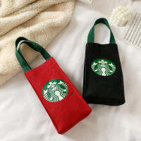 Startbuck ขาตั้งกล้อง Starbuck กระเป๋าถือนันทนาการของเด็กผู้หญิงพิมพ์ลายใหม่รุ่นเกาหลีแฟชั่นสำหรับเด็กผู้หญิงกระเป๋าผ้าใบจีน