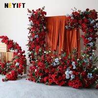 hot【cw】 Willow Artificial Road Lead Floor Floral Arrangements Wedding Backdrop