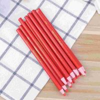 12PCS Peel- Off China Markers Grease Pencils Set Wax Pencils Drawing Marking Crayon for Wood Garments Metal Paper Fabrics Red