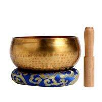 Silent Mind Tibetan Singing Bowl Set Antique Design With Dual Surface Mallet and Yoga physiotherapy uses this pure bowl voice