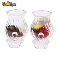 ✆㍿❀ New!1:12 Dollhouse Miniature Glass Candy Jar Pudding/Cheese Jar Wedding Candy Jar Kitchen Storage Bottle Model Home Decor Toy
