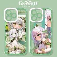 Genshin เคสโทรศัพท์อิมแพค Nahida สำหรับ iPhone 14 Pro Max 13 12 11 Pro Mini XR XS X 8 7 6S Plus SE 2020เคสกันกระแทกแบบใส