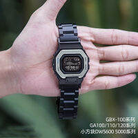 Retrofit สายนาฬิกาสแตนเลสแบบแข็ง 16 มม. สำหรับ Casio Series GBX100 GA100 GA110 DW5600 DW5000 M5610 สายนาฬิกาผู้ชาย-Meqiao ke