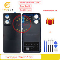 พร้อมจำหน่ายใหม่สำหรับ Oppo Reno7 Z 5G อะไหล่แผ่นซ่อมขอบกรอบกลางปลอกหุ้มฝาหลัง + เครื่องมือซ่อม8ชิ้น