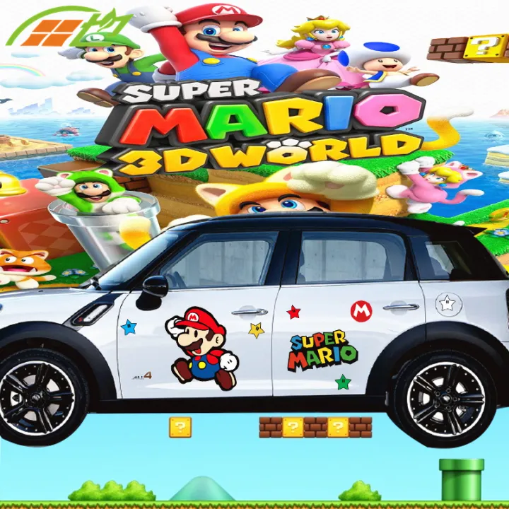 Super Mario Bros. Car stickers cartoon car stickers video games Nintendo  game body decoration flowers | Lazada PH
