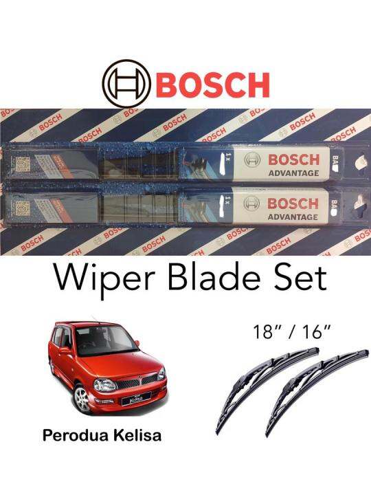 Bosch Wiper Blade Perodua Kancil ( Set ) 18 / 16 Lazada