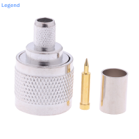 ?【Lowest price】Legend 1ชุด N-Type MALE CONNECTOR N-J-5 Connector N-50J-5ตัวเชื่อมต่อ RF COAXIAL