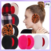 JING Soft Windproof Fluffy Fleece Winter อบอุ่น ที่อุ่นหูแบบไม่มีแถบ ที่ปิดหูกันหนาว Ear Cover Ear Warmers