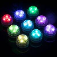 ☫ Mini Submersible LED Lights Tea Lights Small Underwater Light Battery Powered Flameless LED Accent Light for Event Vase Fishtank