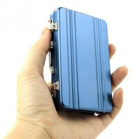 ✜❈✵ New Aluminum Storage Box Business ID Credit Card Holder Mini Suitcase Bank Card Box Holder Jewelry Case Organizer Rectangle