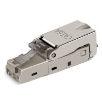 【✇】 Huilopker MALL 2ชิ้น Cat6A ป้องกันคริสตัล Rj45เชื่อมต่อโลหะโมดูล Toolless เชื่อมต่อปลั๊กสายคอมพิวเตอร์