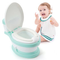 Kids WC Emulation Baby Potty Childrens Potty Training Seat Baby Toilet Portable Backrest Simulation Kids Toilet Trainer Bedpan