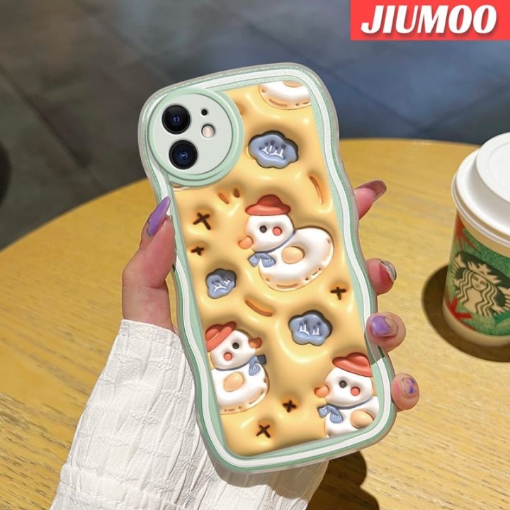 jiumoo-เคสปลอกสำหรับ-samsung-galaxy-a52s-5g-a52-4g-a52-5g-เคสลายการ์ตูน3d-เป็ดน่ารักแฟชั่นลายคลื่นป้องกันเลนส์กล้องเคสโทรศัพท์แบบใสสีสันสดใสเคสโปร่งใสกันกระแทกซิลิโคนนิ่ม