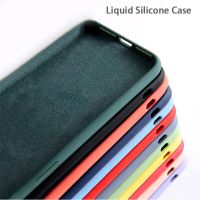 Case For iPhone 14 13 12 11 Pro Max Liquid Silicone Phone Case For iPhone 7 8 Plus X XR XS Max Soft Shockproof Protective Cover  Screen Protectors