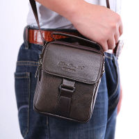 Men Genuine Leather Messenger Shoulder Cross Body Bag Fanny Waist Bags Leisure Tote Purs Case Cell Phone Pocket