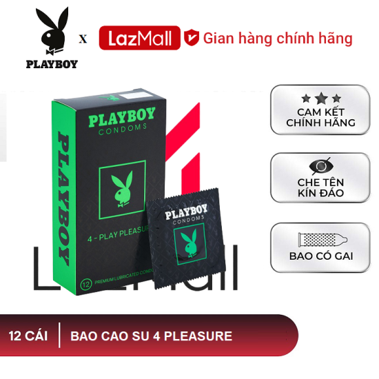 Bao cao su playboy 4 pleasure 12 bao - ảnh sản phẩm 1