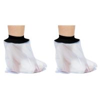 2X Waterproof Cast Cover Leg for Adult Ankle Shower Bath Watertight Foot Protector Wounds for Swimming Bath Accessories