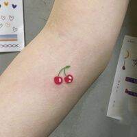 【YF】 Waterproof Temporary Tattoo Sticker New Craft Cute Cherry Flash Arm Female