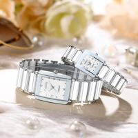 New CHENXI Luxury Fashion Unique Ceramic Wrist Watch Men And Women Quartz Clock His Hers Watch Sets Gift Couple Items For Lovers