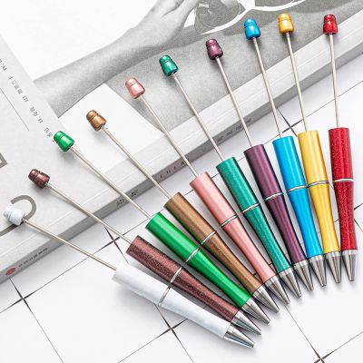 40pcs Plastic Beadable Pens for DIY Gift Random colour DIY PEN Stationery DIY Beadable Pen DIY