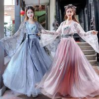 【CW】 2022 Traditional Women Flower Hanfu Dress Ancient Chinese Costume Beautiful Dance Hanfu Originale Princess Tang Dynasty Robe