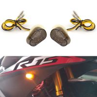 สัญญาณเลี้ยว LED ฟลัชเมาท์2ชิ้นสำหรับ R1ยามาฮ่า YZF R6 FZ1S R6S YZF 1000 FZ6S FAZER 600ไฟกระพริบสัญญาณไฟเลี้ยวรถจักรยานยนต์