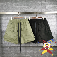 2023ss Multi Pocket Patchwork Washed Cargo Shorts Men Women Drawstring Vintage Shorts