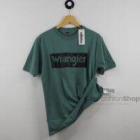 Wrangler นำเข้าเสื้อยืดผู้ชายเสื้อยืดของสหรัฐอเมริกาเสื้อยืดนำเข้าเสื้อยืดสีเขียวแร่