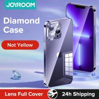 【Enjoy electronic】 Joyroom Case For iPhone 14 13 12 Pro Max Back PC Eadge Silicone Shockproof Full Lens Protection  Cover For iPhone 13 Transparent