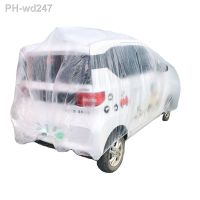 Transparent car cover Universal Car Cover Waterproof Dustproof Disposable Car Covers Size M-XL Transparent Plastic Car Covers