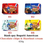 Bánh quy Bogutti American Chocolate chips & Hazelnut cream 450g
