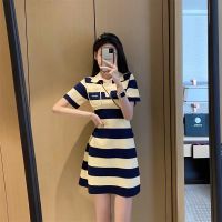 Polo dress womens dress summer 2022 new French design high-end short-sleeved casual skirt