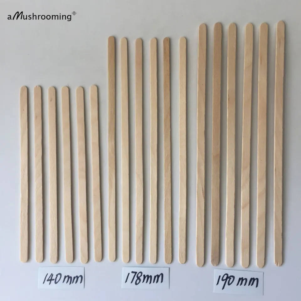 100pcs Disposable Wooden Coffee Stirrers Hot Cold Drinking Stir