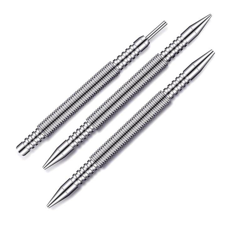 3 Pcs Dual Head Nail Setter and Hinge Pin Punch Set,Hammerless Spring