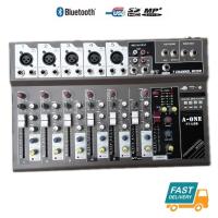 A-ONE MUSIC สเตอริโอมิกเซอร์7ช่อง DIGITAL ECHO Effect BLUETOOTH USB MP3 รุ่น MIXER  F-7