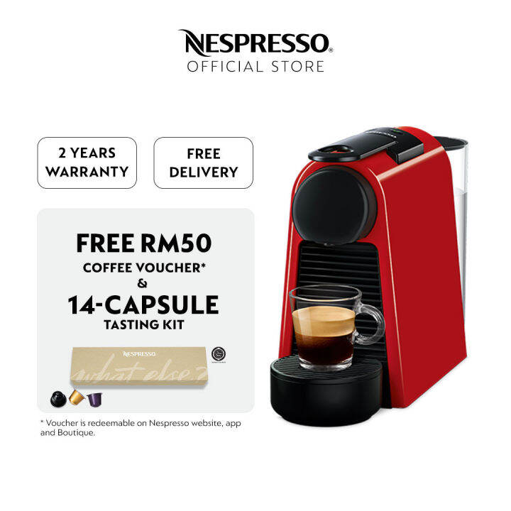 Nespresso Essenza Mini Coffee Machine Red / Coffee Maker / Automated