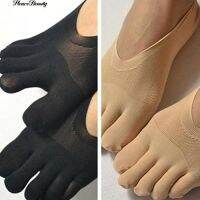 Hearsbeauty 1Pair Women s Ultrathin Invisible No Show ถุงมือป้องกันการลื่นไถล 5 นิ้ว