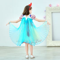 ? Popular Clothing Theme Store~ Princess Elsa Cloak Robe Pack Childrens Day Group Stage Performance Costume Kindergarten Ice Princess Performance