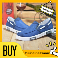 Men’s shoes รองเท้าผ้าใบแฟชั่นพื้นนุ่มระบายอากาศสบายระบายอากาศกันลื่นรองเท้าผ้าใบผช